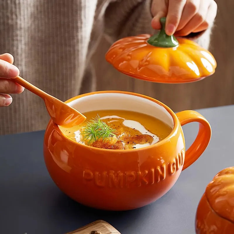 Halloween Kürbis Keramikbecher – Verspielt Für Suppen Und Getränke 2