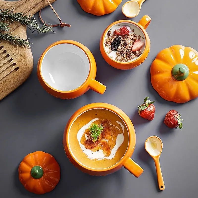 Halloween Kürbis Keramikbecher – Verspielt Für Suppen Und Getränke 5