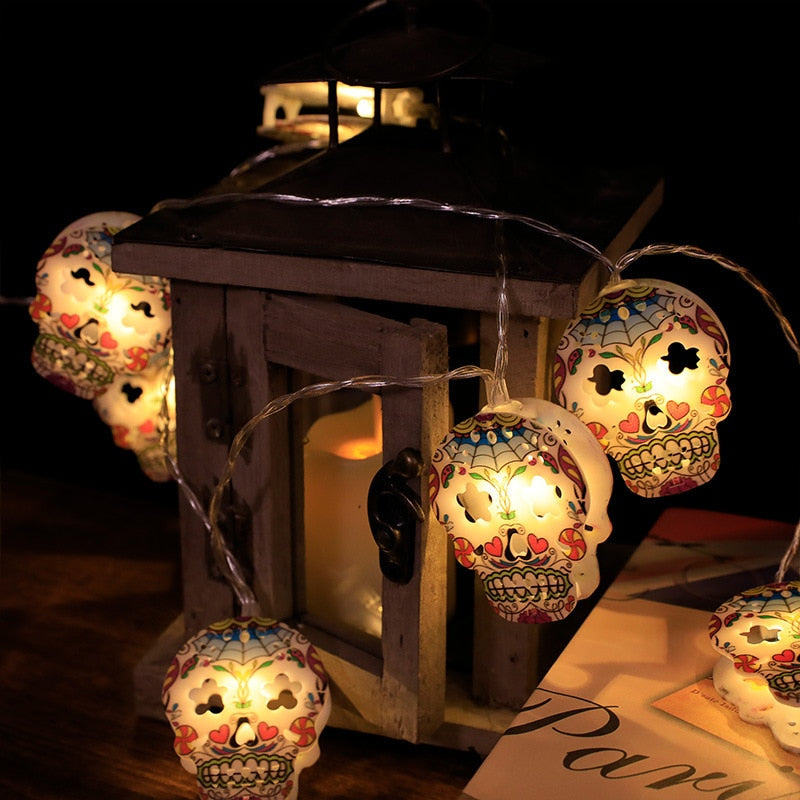 Halloween LED-Schädellichter 1,5 m – Gruselige Stimmung Für Ihre Feier 6