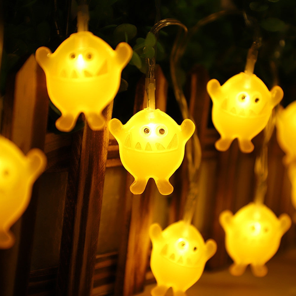 Halloween LED-Schädellichter 1,5 m – Gruselige Stimmung Für Ihre Feier 7