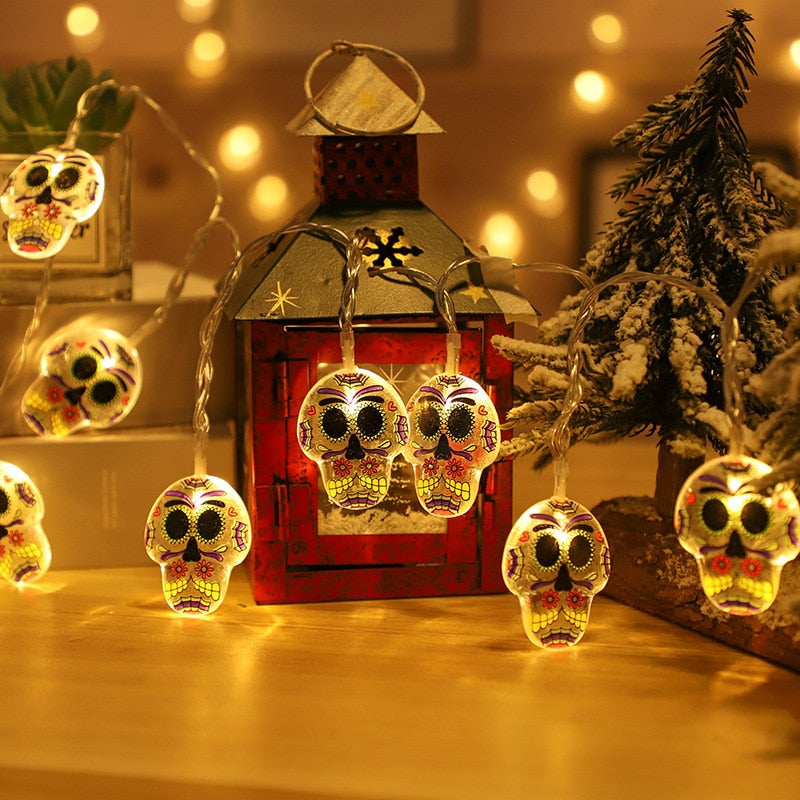 Halloween LED-Schädellichter 1,5 m – Gruselige Stimmung Für Ihre Feier 9