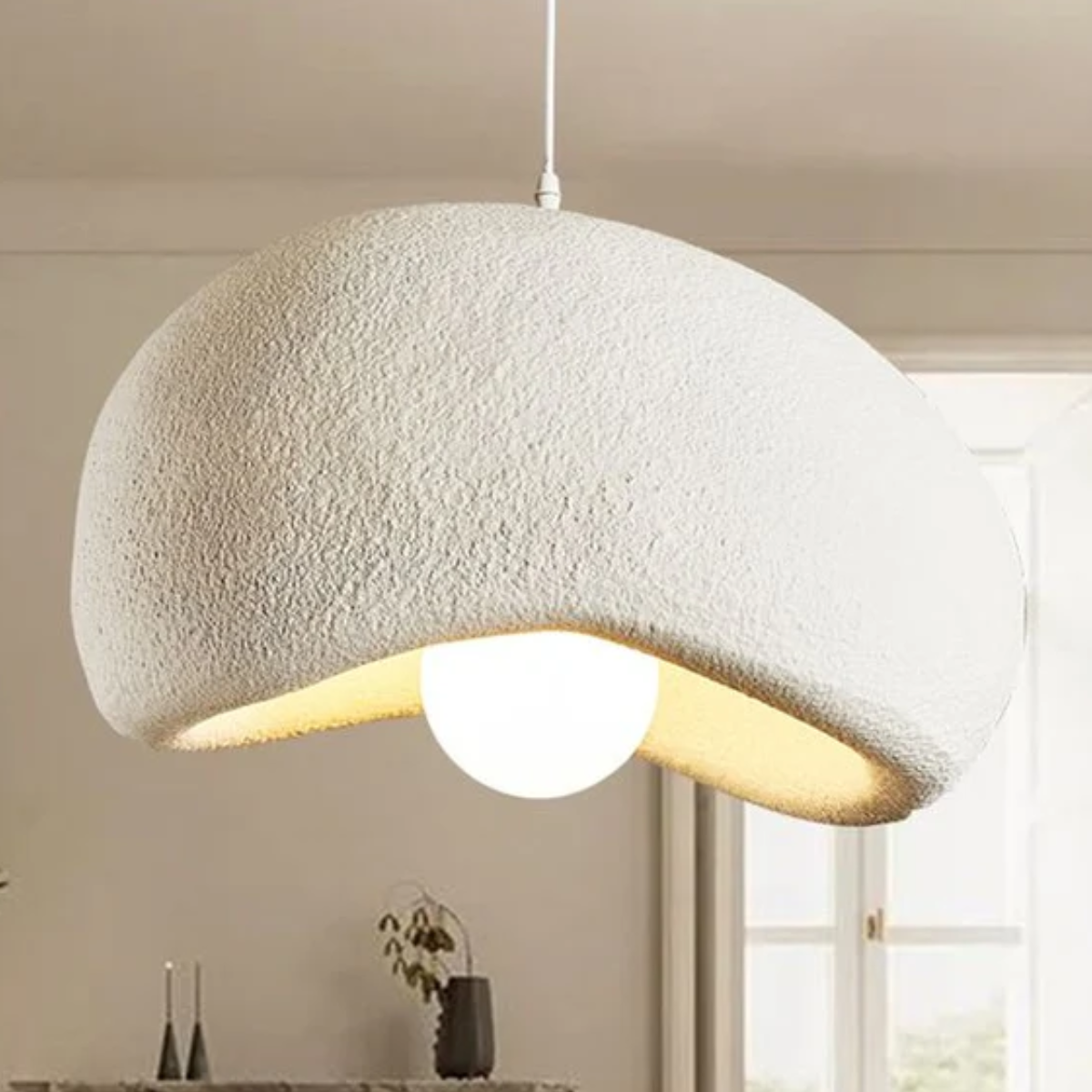 Hängelampe Muschelform – Organisches Design mit Sanftem Licht