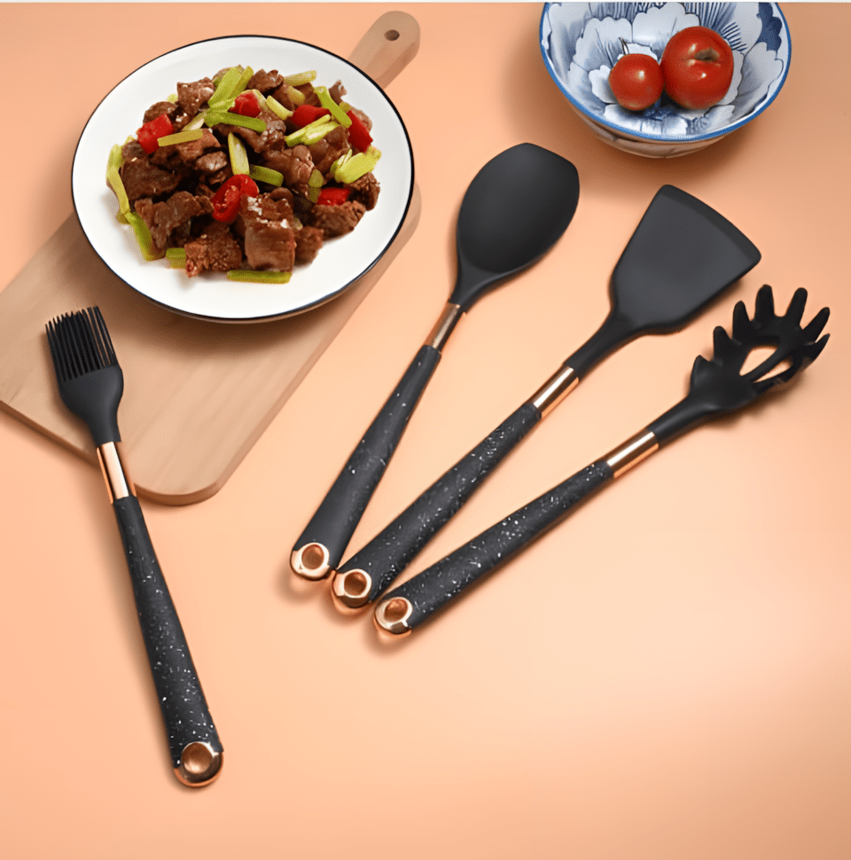 Hitzebeständiges Silikonküchenutensilien Set – Effizientes Kochen Mit Stil 6