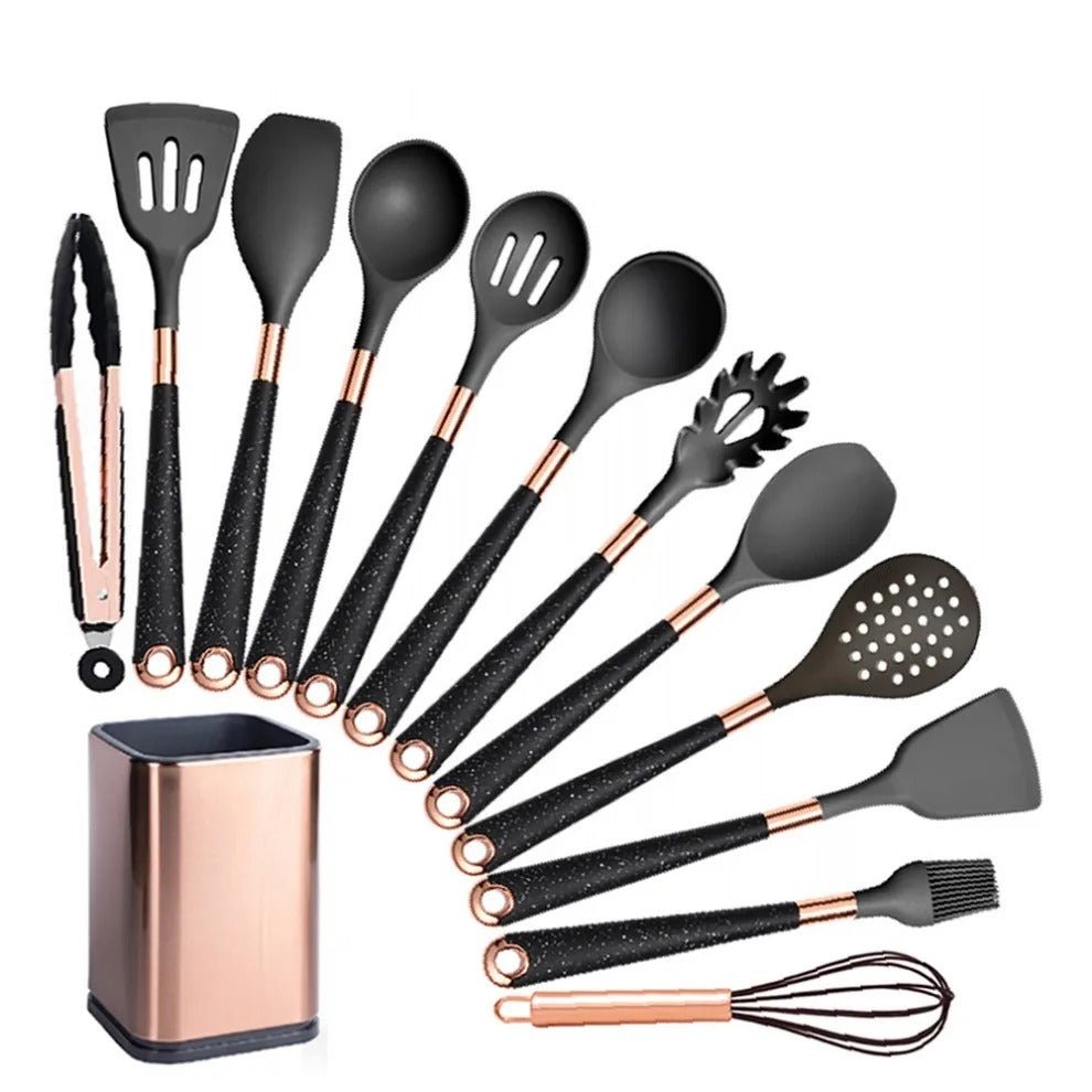 Hitzebeständiges Silikonküchenutensilien Set – Effizientes Kochen Mit Stil 8