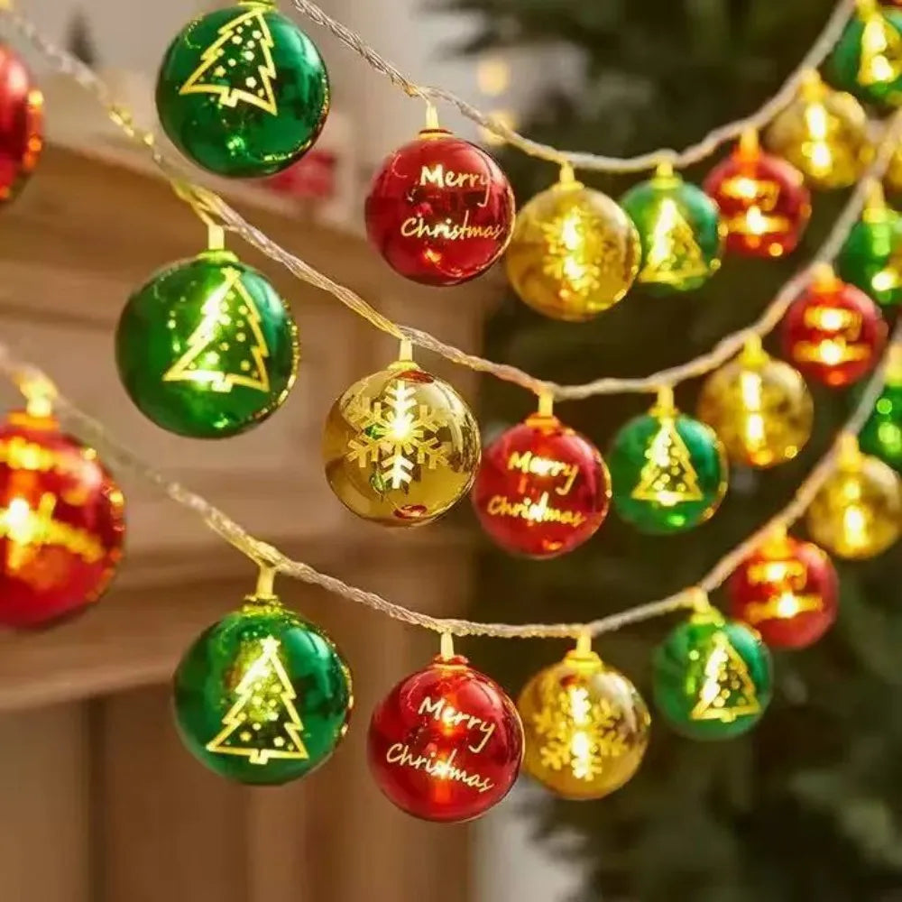 Hohlkugel-LED-Lichterkette für Weihnachtsbaum – Festliche Atmosphäre mit Sanften Lichtern 8