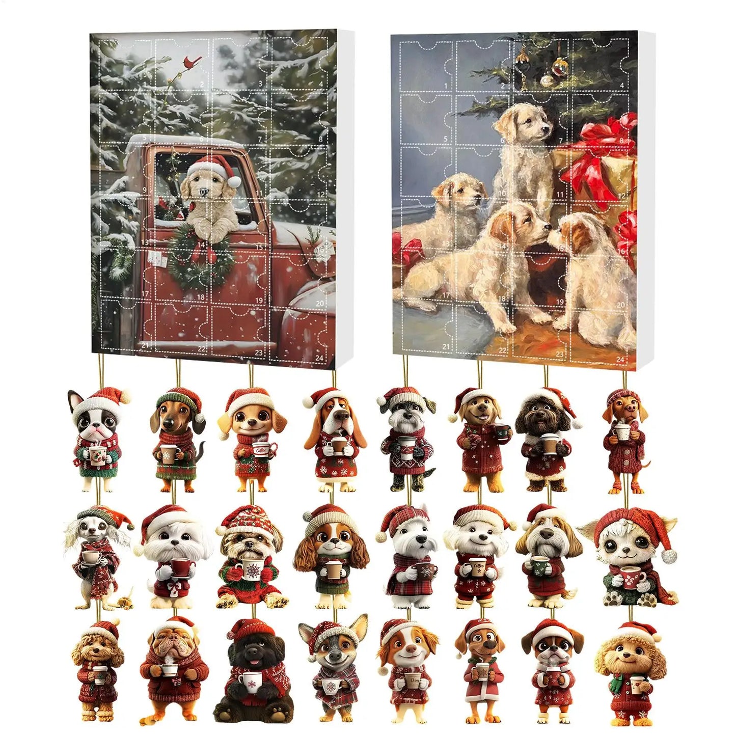 Hunde Weihnacht Adventskalender – Charmante Ornamente Für Festliche Vorfreude 0