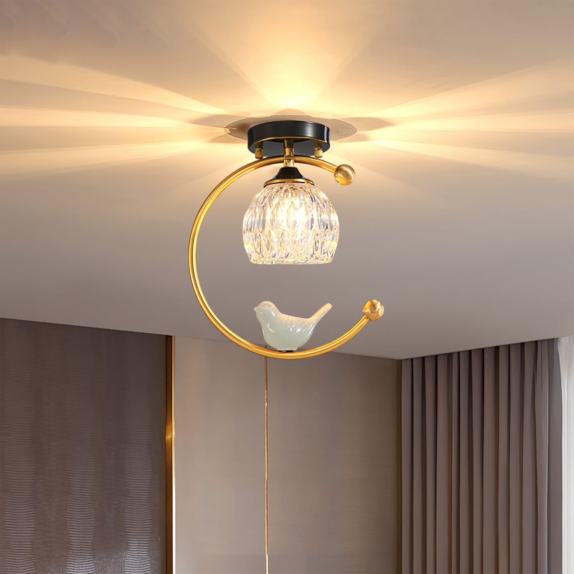 Keramische Vogel Deckenlampe – Stilvolle Beleuchtung Für Ihr Zuhause 2