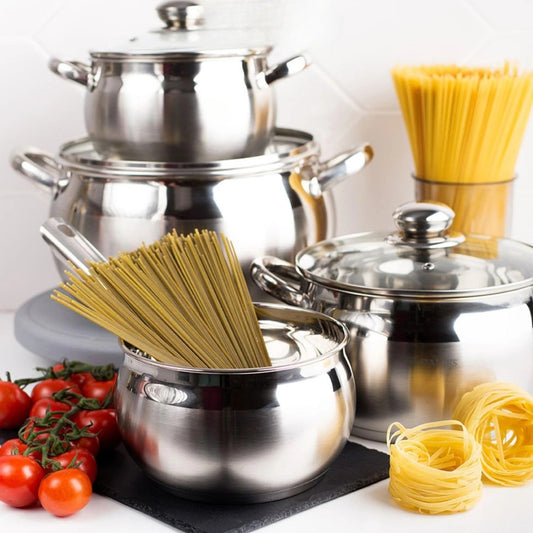 **Klassisches 6-Teiliges Induktionskochgeschirr-Set** – Hochwertige Edelstahlqualität für Ihre Küche 1