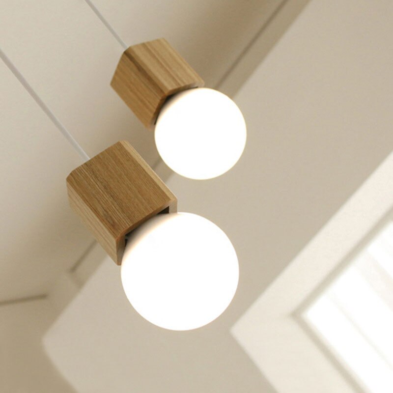 **Kubische Holzpendelleuchte Wood – Minimalistisches Design für Stilvolle Räume** 3