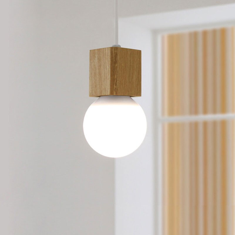**Kubische Holzpendelleuchte Wood – Minimalistisches Design für Stilvolle Räume** 4