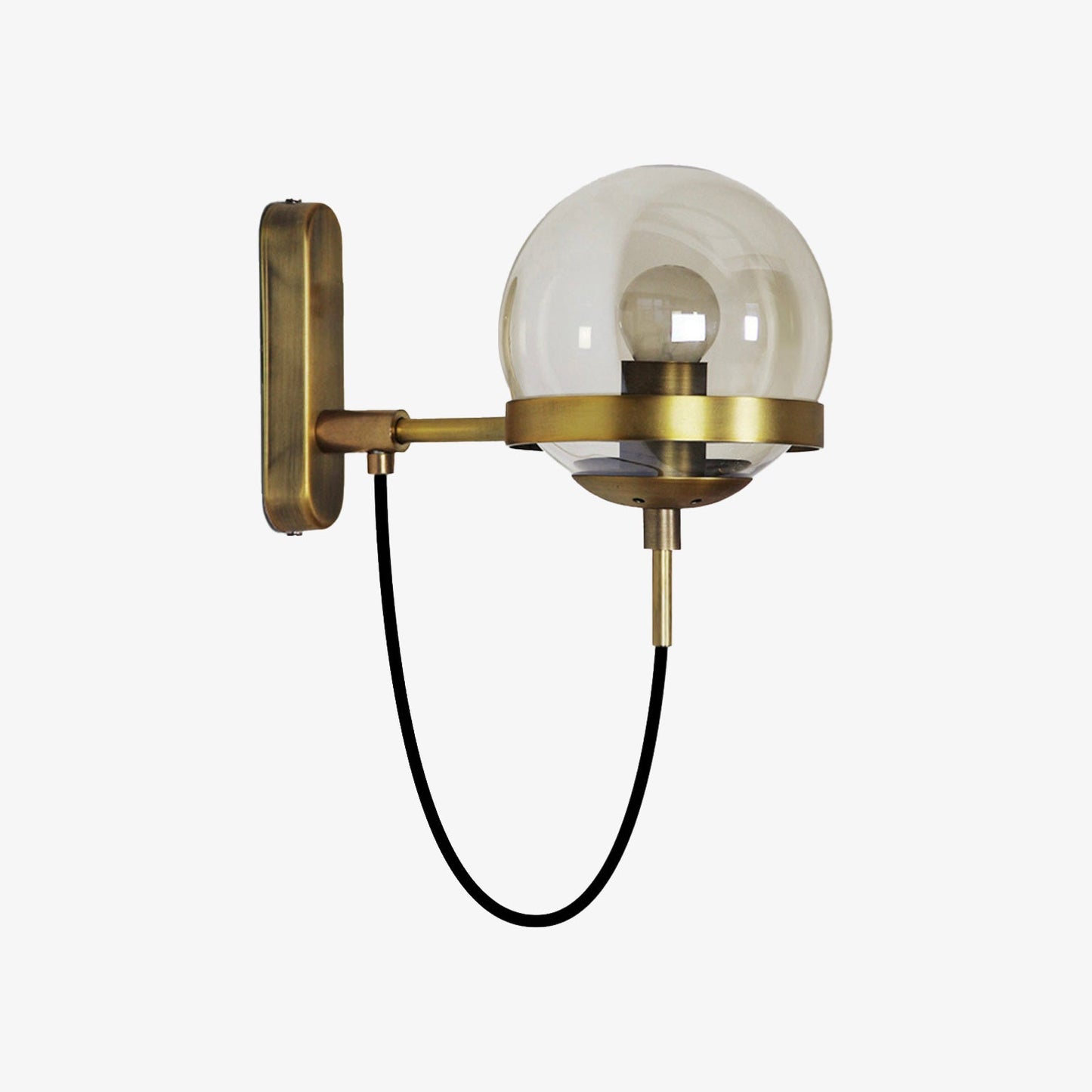 LED-Wandleuchte Aus Metall Und Glaskugel – Stilvolles Licht Für Elegante Räume 0