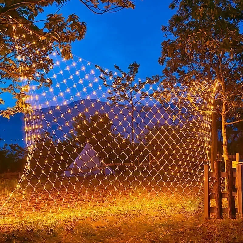 **LED-Weihnachtslichter Netzförmig** – Stimmungsvolles Licht für Drinnen und Draußen 3