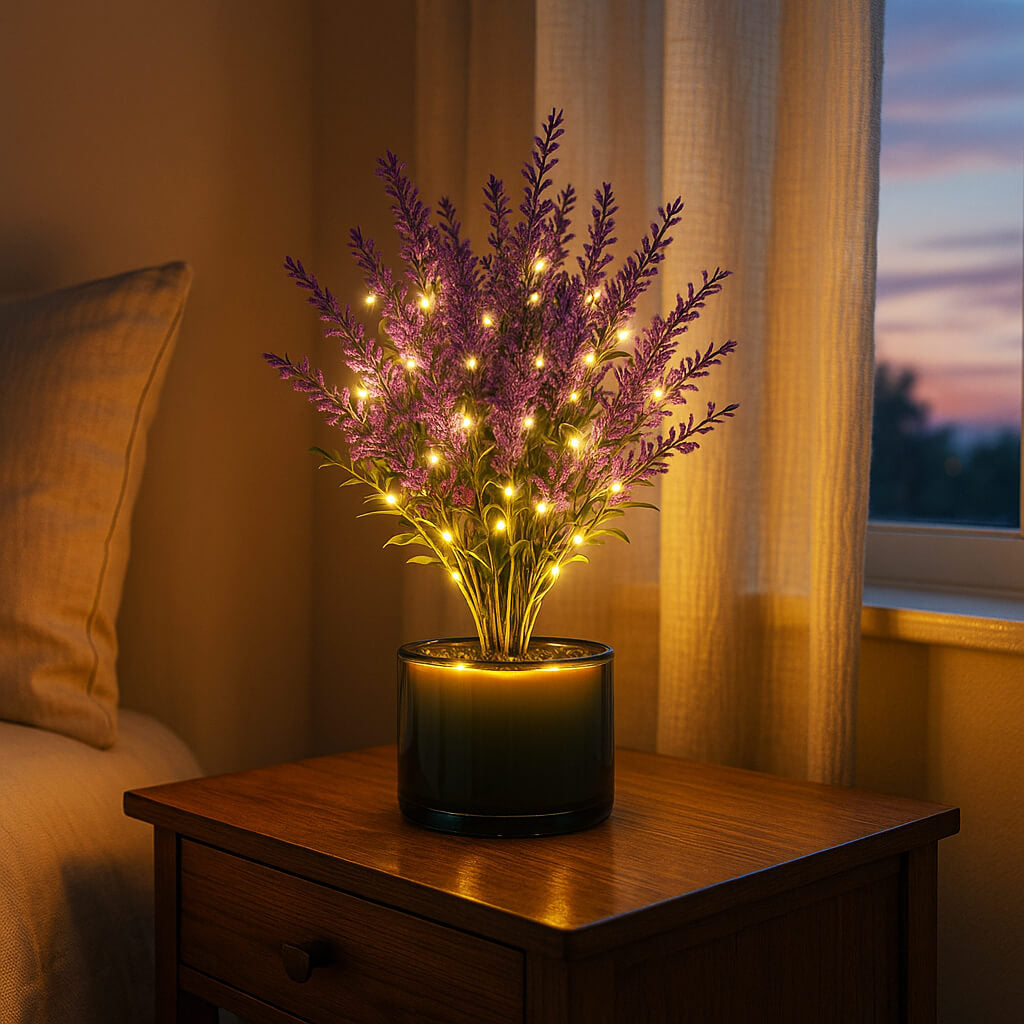 LED Tischlampe Lavendel-Traum – Beruhigendes Licht Für Ihr Zuhause 2
