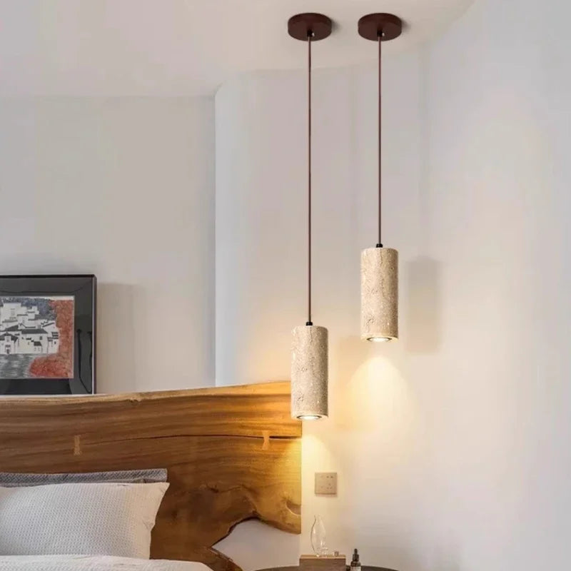 LED Zylindrische Pendelleuchte – Elegante Steinoptik für Stilvolle Räume 4