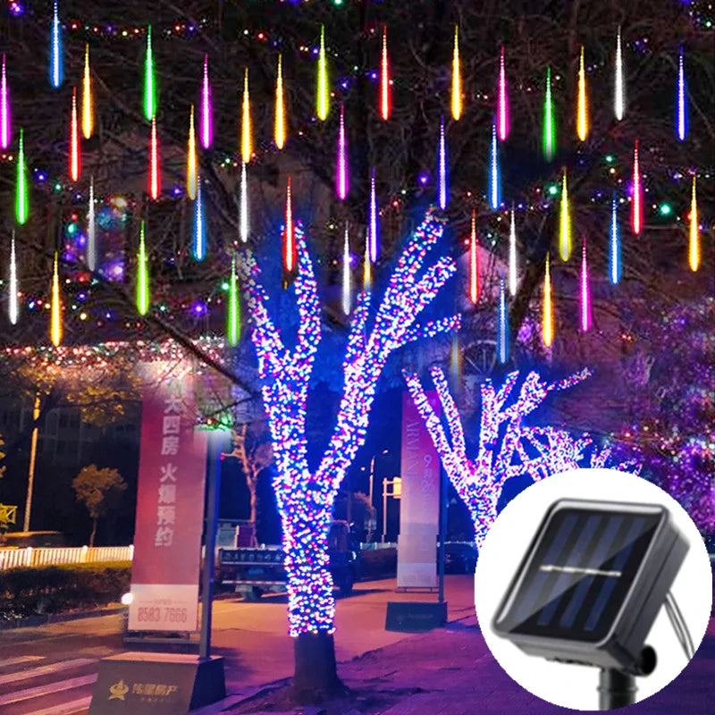 LUMIMETEOR Solar-LED-Meteorschauerlichter – Zauberhafte Lichtspiele Für Ihren Garten 0