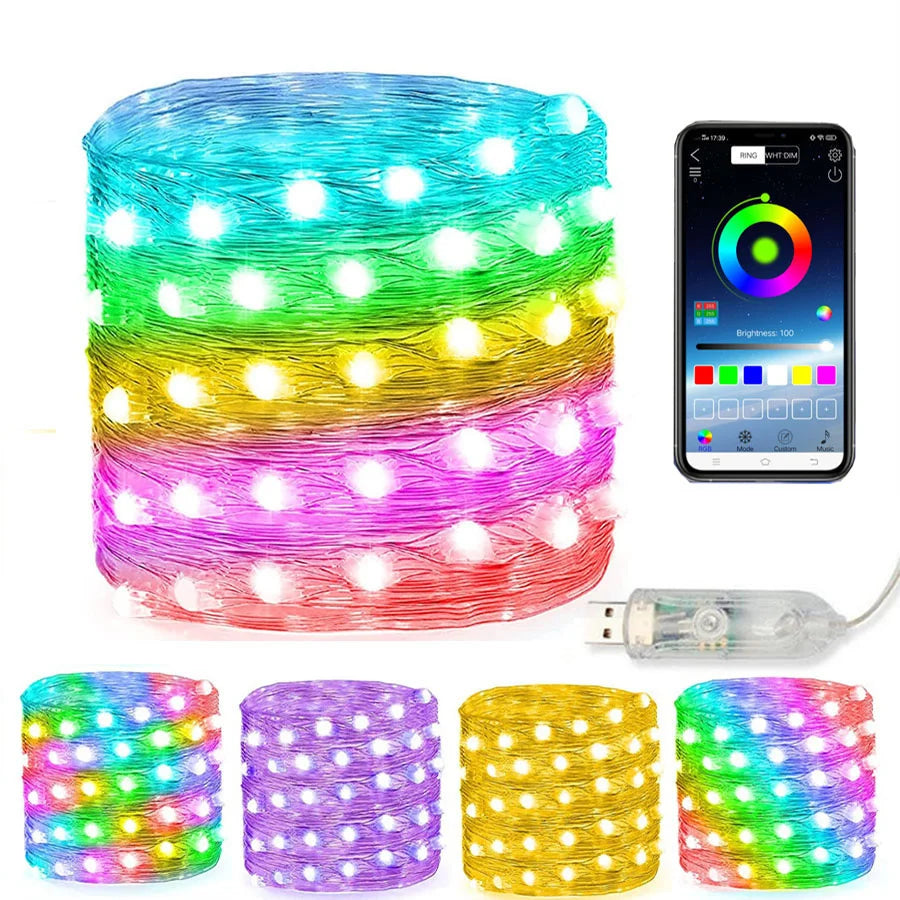 LUMISHOW RGB Smart LED Lichterkette – Kreative Beleuchtung Für Jede Gelegenheit 5