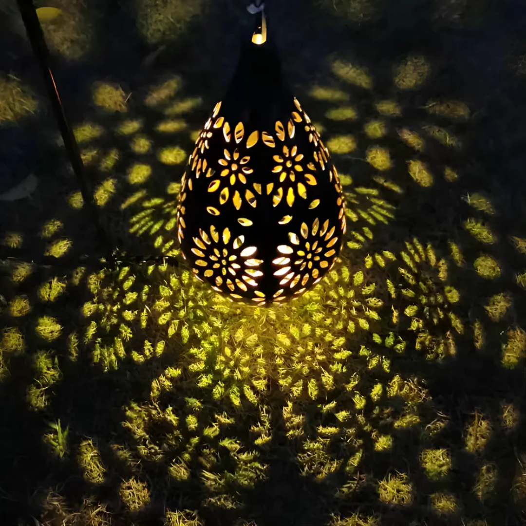 **LUXE SCHWARZE SOLAR AUSSENLAMPE – Stilvolle Beleuchtung für Ihren Garten** 2
