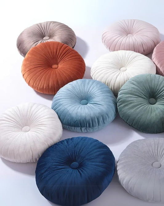 Le Rondelle – Luxuriöses Rundes Samtkissen Für Eleganz - Vielseitiges Design Für Stil Und Komfort 1