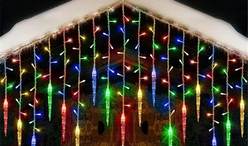 LumaSnow 4M LED-Schneeflocken-Vorhangbeleuchtung – Winterliche Atmosphäre Für Ihr Zuhause 12