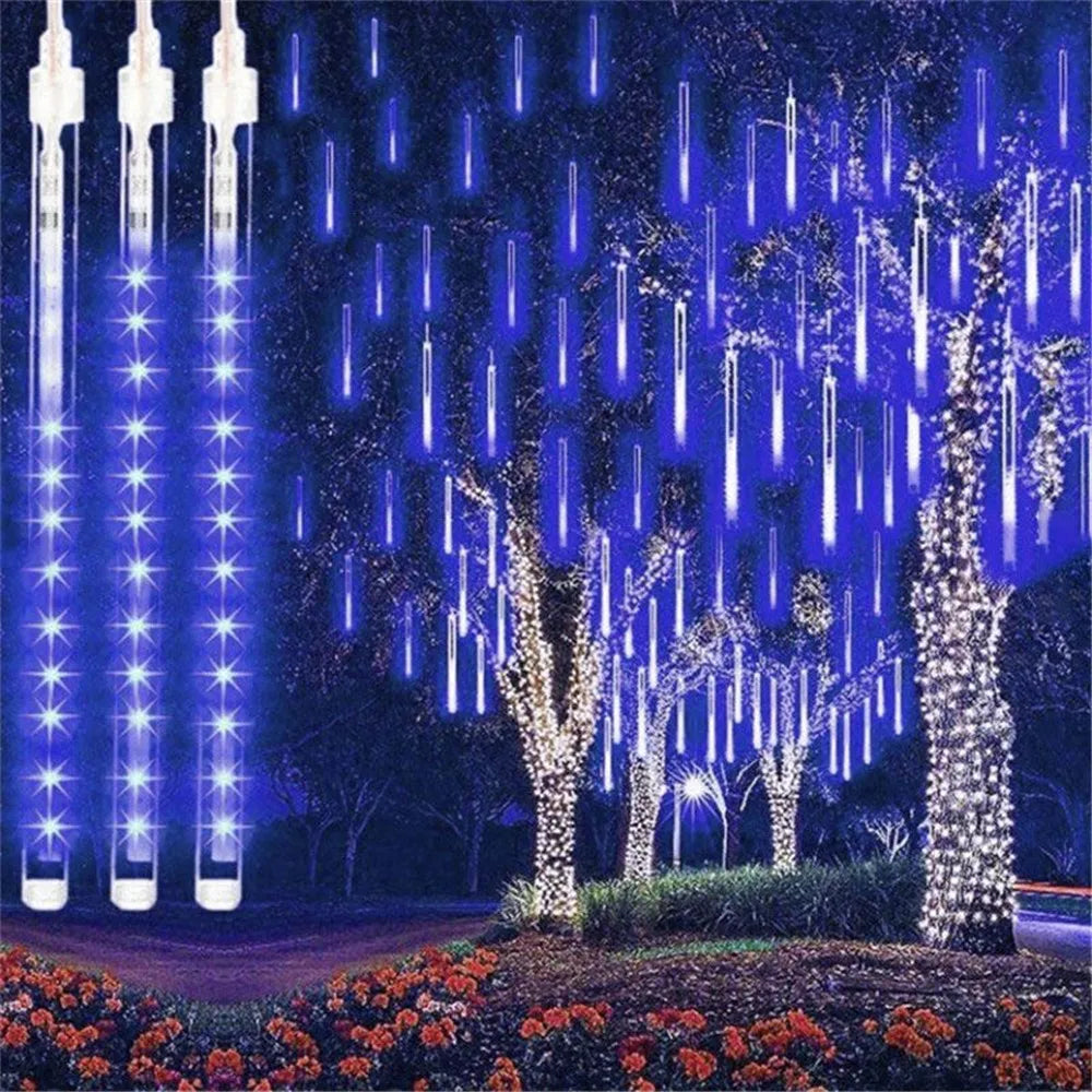 LumiRegen 50 cm LED-Sternschnuppen-Regen – Bezaubernde Lichtshow für Festliche Momente 4