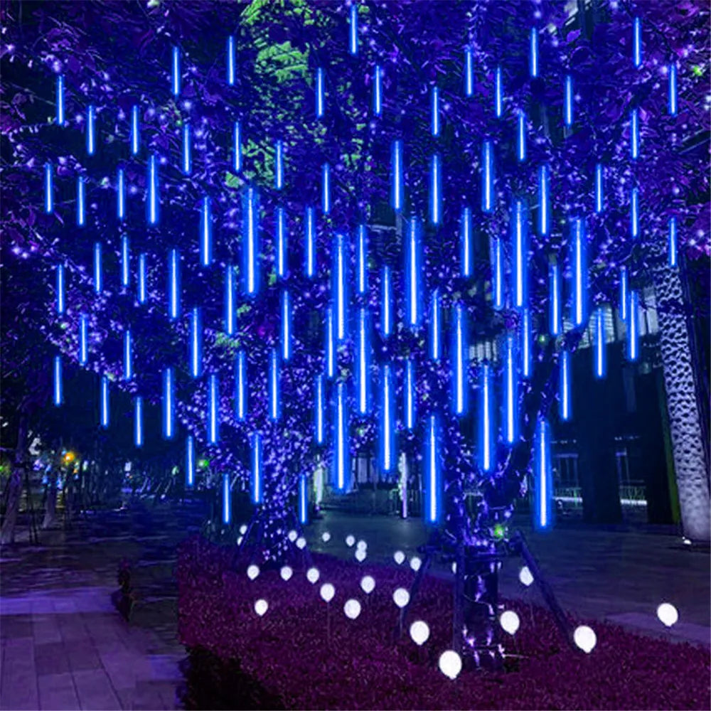 LumiRegen 50 cm LED-Sternschnuppen-Regen – Bezaubernde Lichtshow für Festliche Momente 7