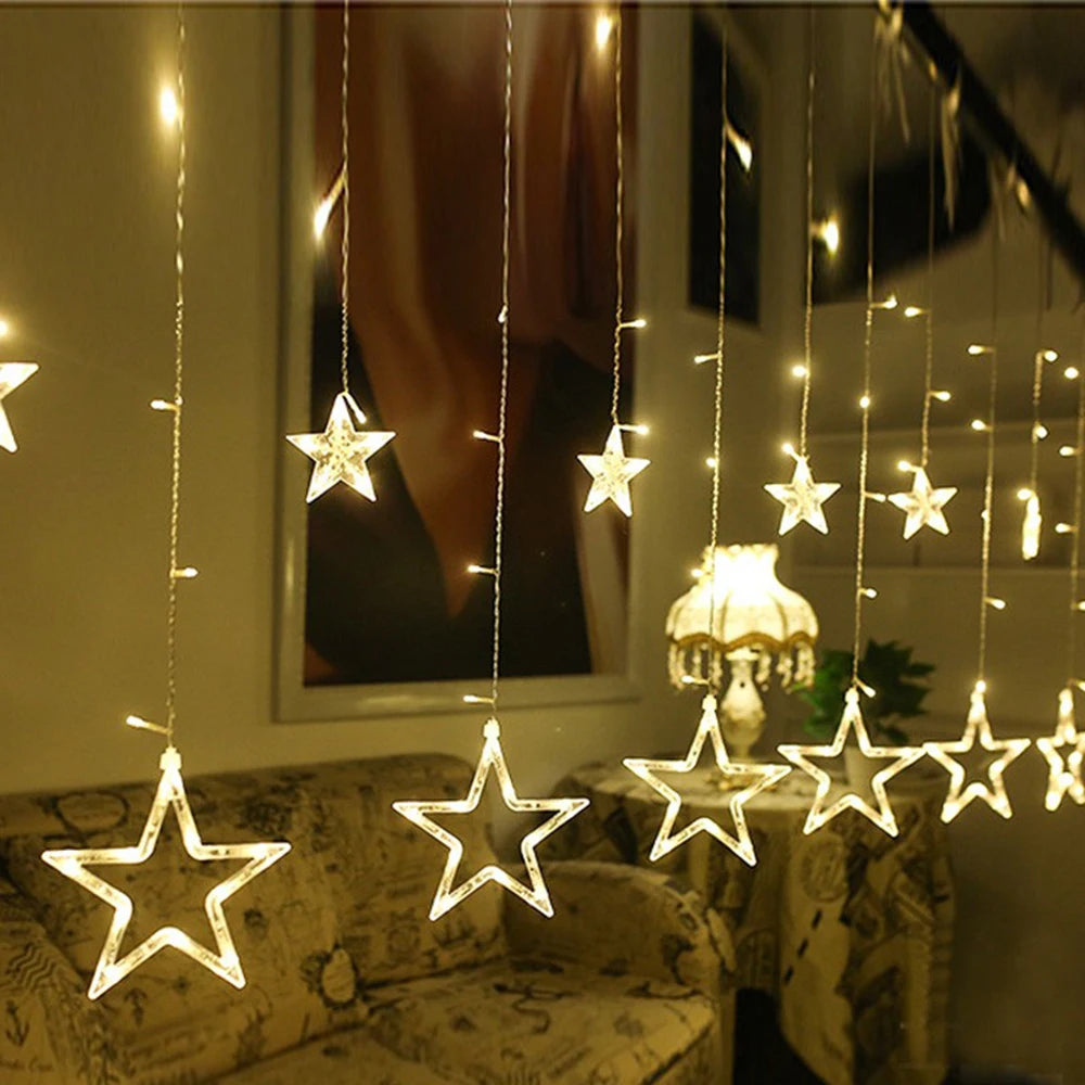 LumiSter LED Lichtervorhang 3,5 m – Magische Lichtakzente für Ihre Feier 0