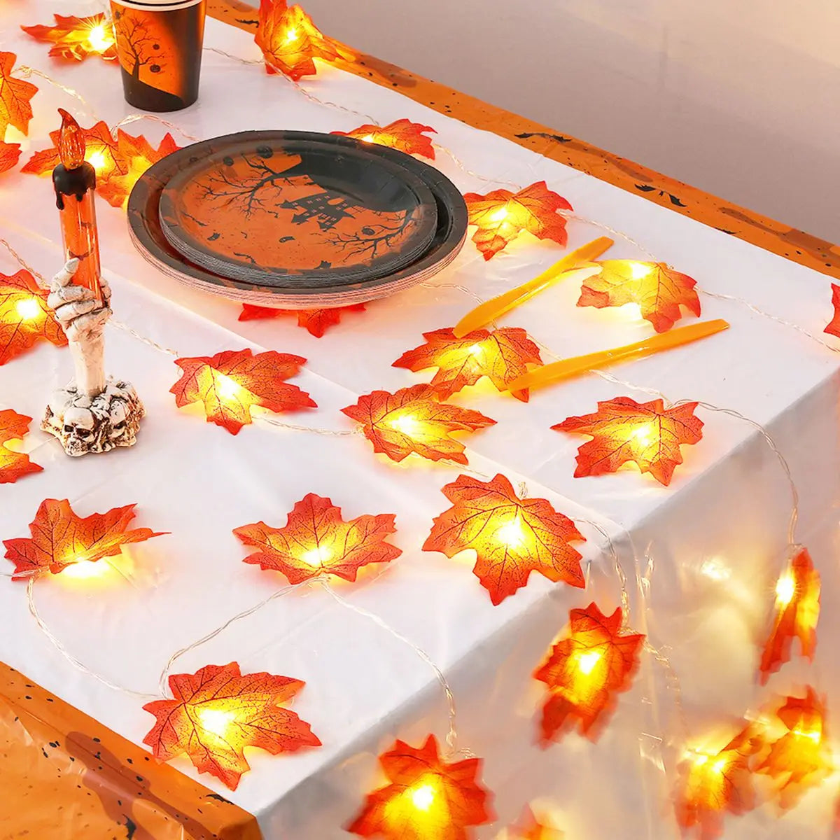 MAPLE BLATTLAMPEN – Stilvolle LED Lichterkette für Herbstzauber 2