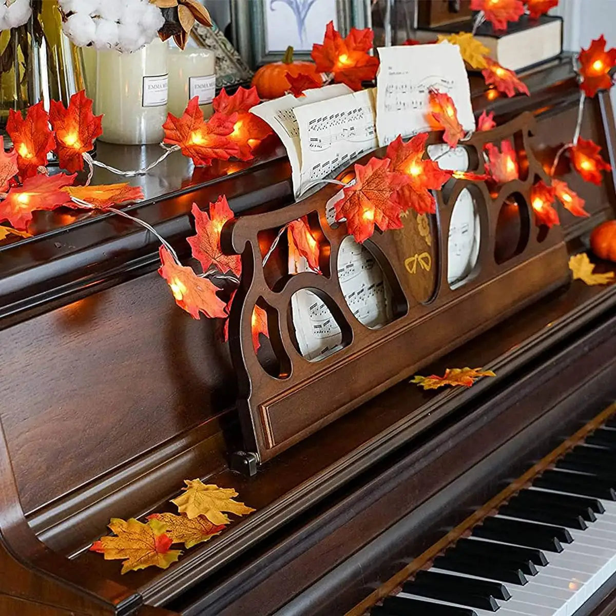 MAPLE BLATTLAMPEN – Stilvolle LED Lichterkette für Herbstzauber 3