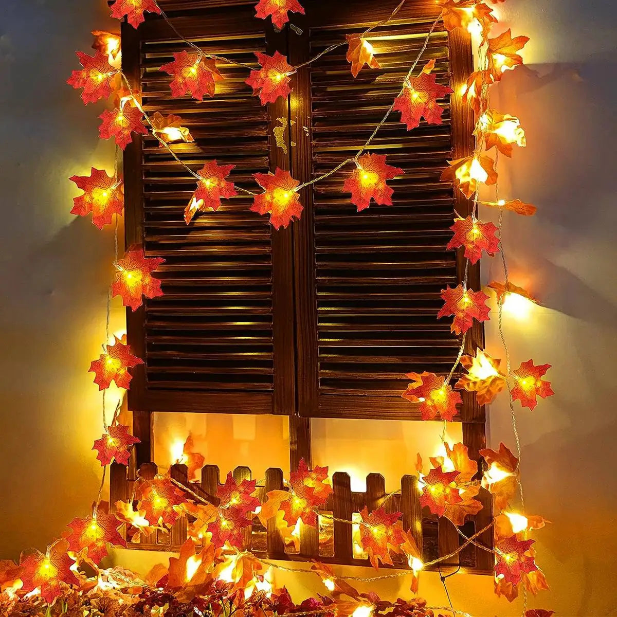 MAPLE BLATTLAMPEN – Stilvolle LED Lichterkette für Herbstzauber 4