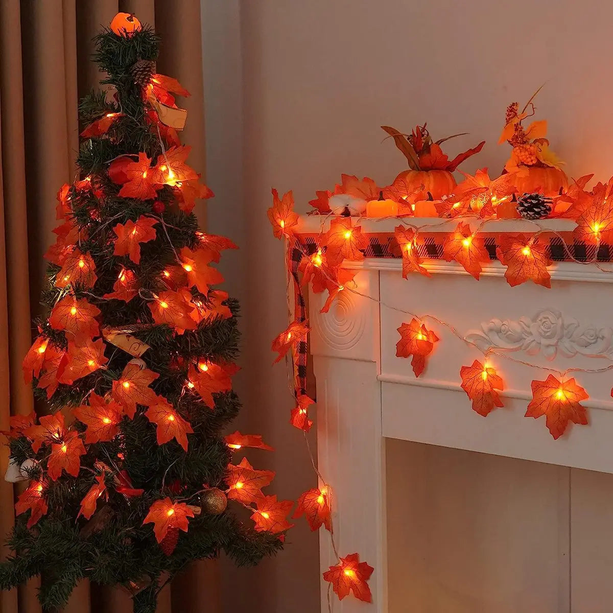 MAPLE BLATTLAMPEN – Stilvolle LED Lichterkette für Herbstzauber 5