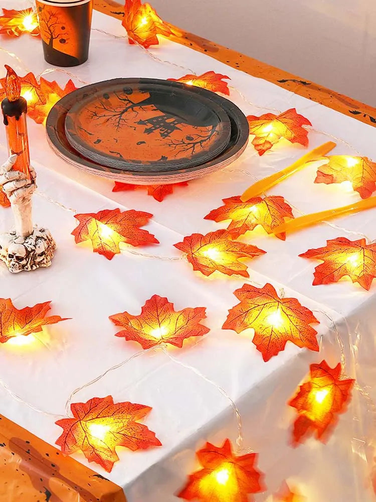 MAPLE BLATTLAMPEN – Stilvolle LED Lichterkette für Herbstzauber 6
