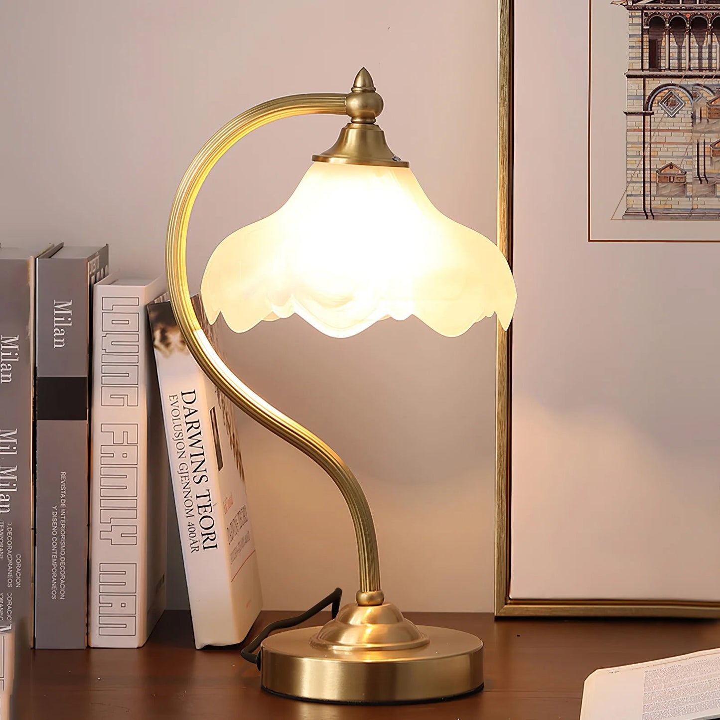 Magnolya Blüten Tischlampe – Elegante Lichtquelle Mit Natürlichem Flair 8