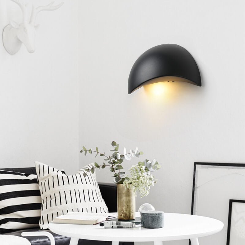 Minimalistische Halbrunde LED-Wandleuchte – Stilvolle Wandbeleuchtung Indirekt für Elegante Räume 2