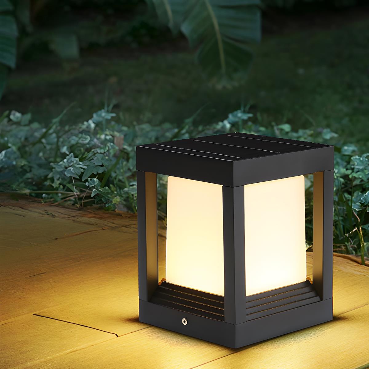 Minimalistische Quadratische Wasserdichte LED Außenpostenlampe – Stilvolle Lichtakzente Für Ihren Außenbereich 5