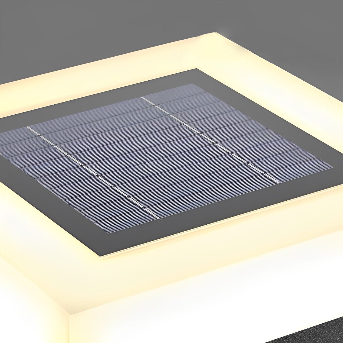 Minimalistische Quadratische Wasserdichte LED Schwarz – Elegante Solarlichter Für Ihren Außenbereich 6