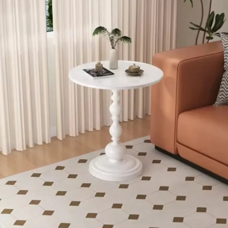 **Minimalistischer Runder Beistelltisch – Eleganter Vintage-Stil für Ihr Zuhause** 5
