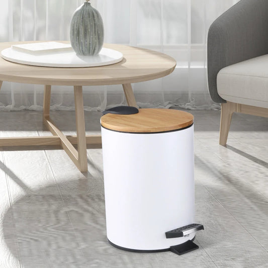 Mülldose Mit Bambusdeckel – Stilvoller Abfallbehälter Für Ihr Zuhause 1