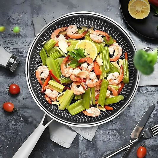 PANFORGE Edelstahlpfanne mit Hexa-Oberfläche – Perfektes Braten für Jeden Tag 2