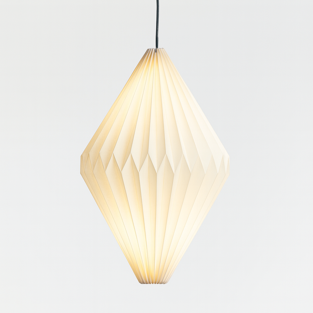 Papierlampenschirm Anhänger Licht – Stilvolle Origami-Beleuchtung für Einladende Räume 10