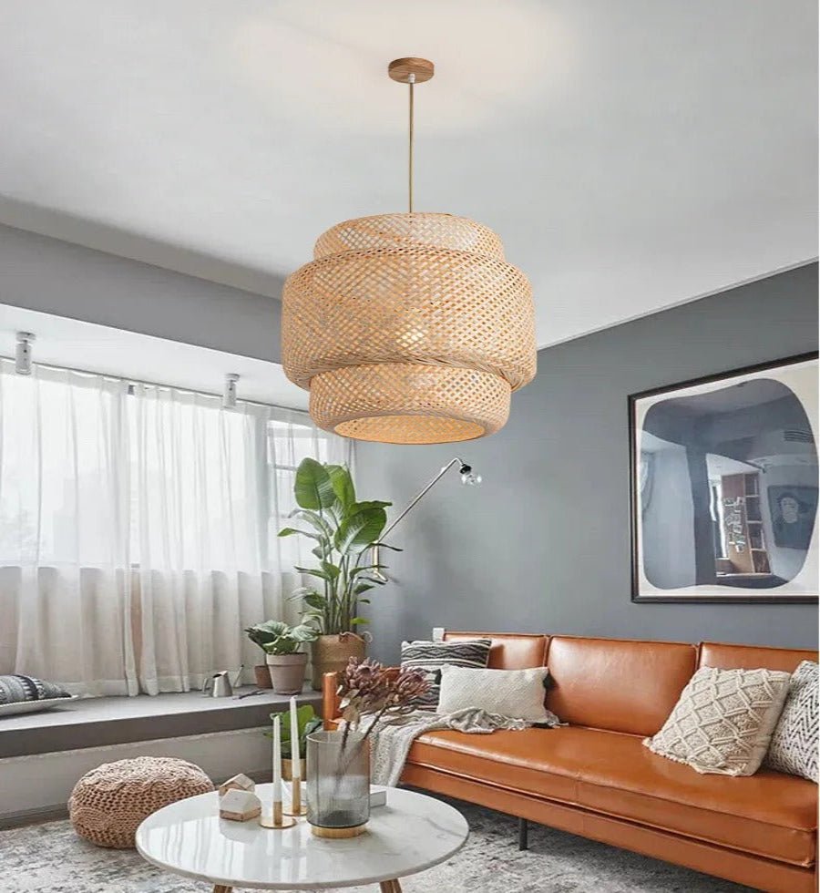 Pendelleuchte Rattan Boho Stil – Handgefertigte Eleganz Für Ihr Zuhause 6