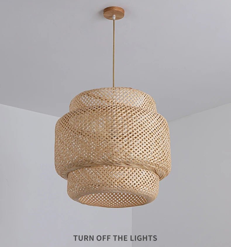 Pendelleuchte Rattan Boho Stil – Handgefertigte Eleganz Für Ihr Zuhause 7