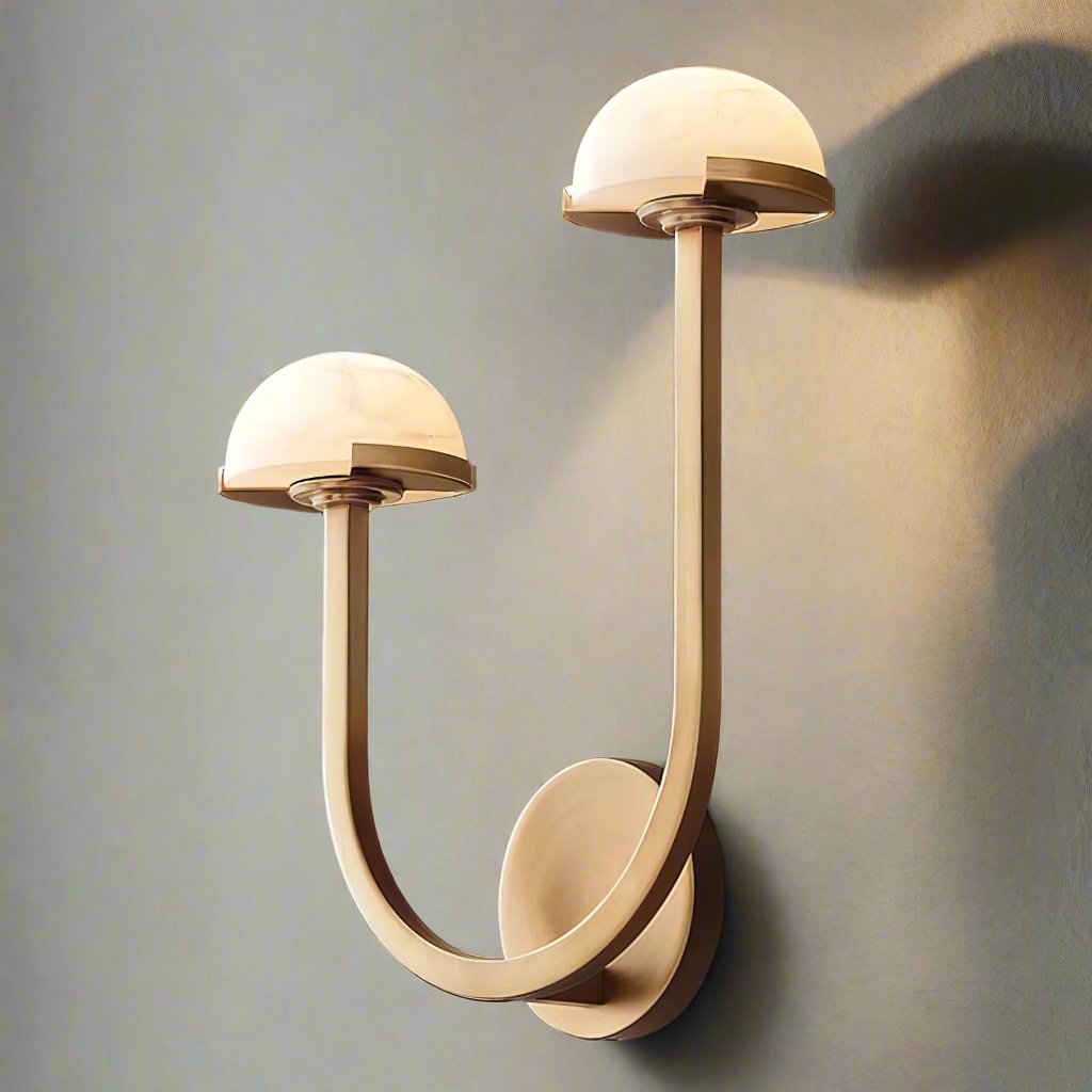 **Pilz Alabaster Wandlampe – Elegantes Design mit Sanftem Licht** 5