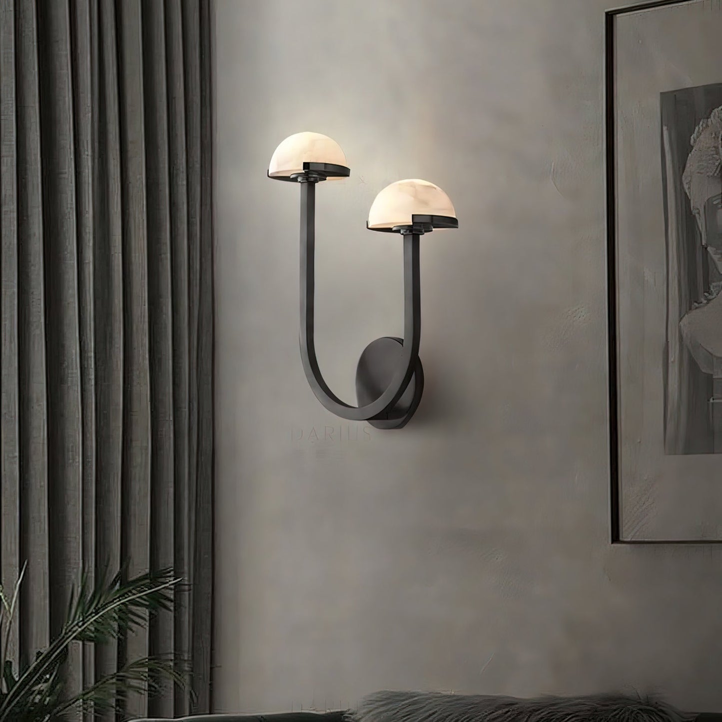 **Pilz Alabaster Wandlampe – Elegantes Design mit Sanftem Licht** 6