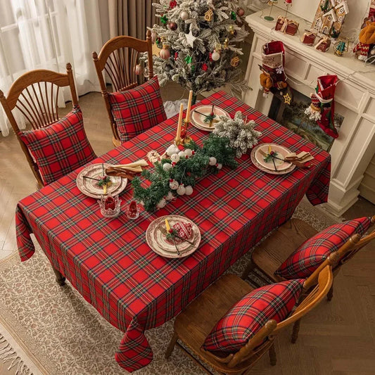 Plaid Tischdecke Weihnachten Rot Grün – Festliche Eleganz Für Jeden Anlass 1
