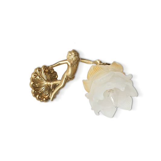 Putti Statuetten Brass Wandlampe – Elegante Lichtquelle Für Stilvolles Ambiente 1