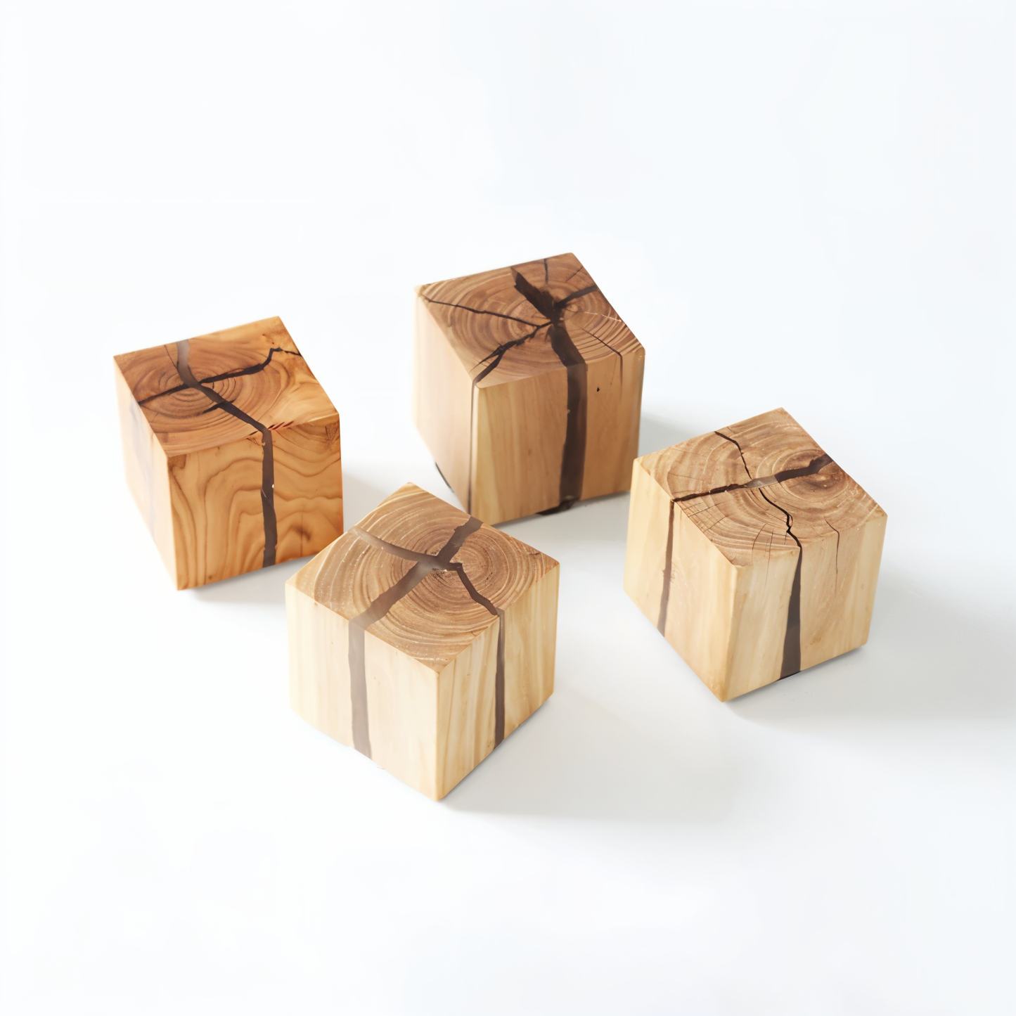 QuadCrackle Wandleuchte Holz – Künstlerisches Lichtspiel für Ihr Zuhause 7