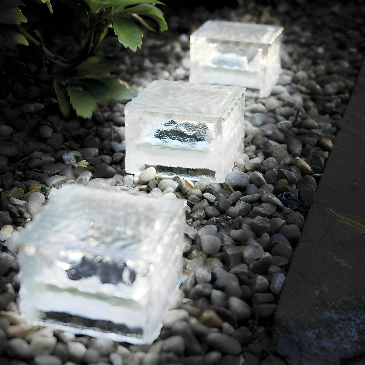 Quadratische Kreative Eisziegel Solarleuchten – Stilvolle Akzente Für Ihren Garten 5