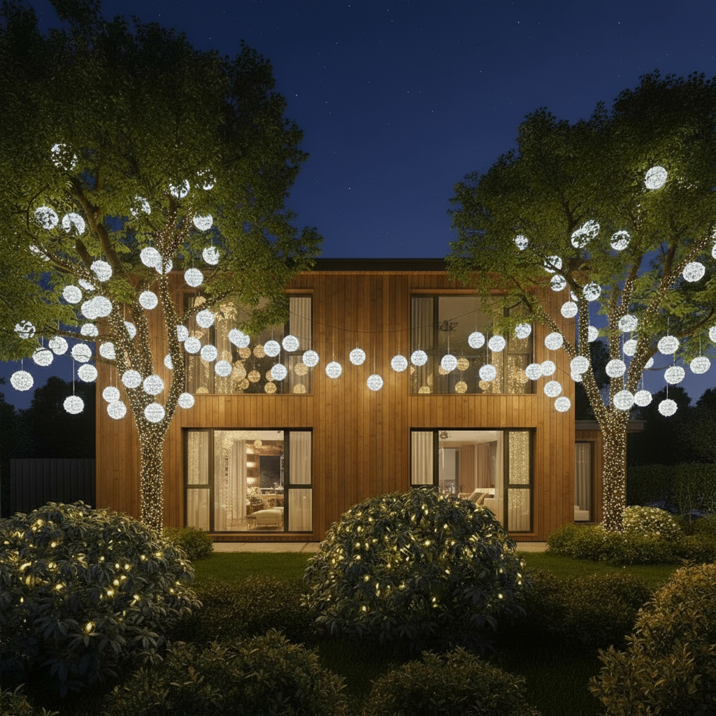 Rattanball Lichterkette Outdoor – Charmante Beleuchtung Für Festliche Anlässe 3