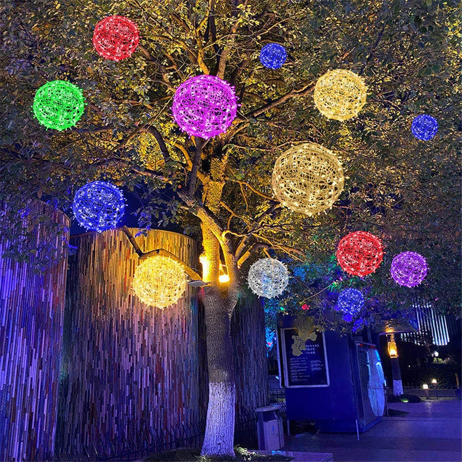 Rattanball Lichterkette Outdoor – Charmante Beleuchtung Für Festliche Anlässe 8