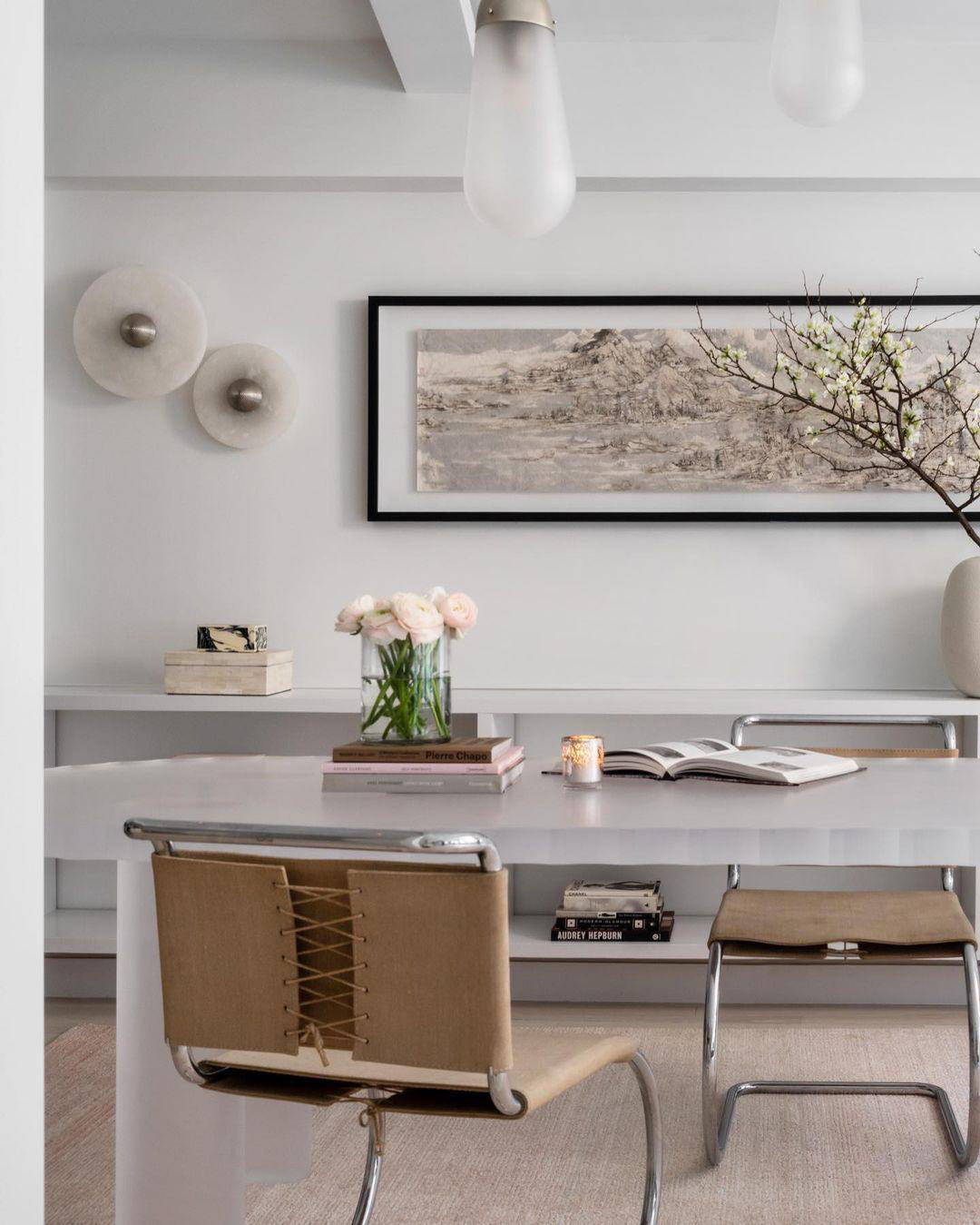 Runde Alabaster Wandleuchte – Stilvolle Lichtquelle für Elegante Räume 7
